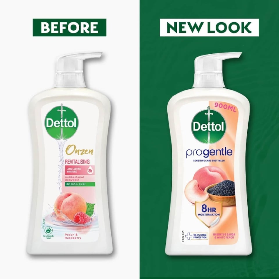 Dettol Body Wash / Shower Gel Bottle 900g - Revitalizing